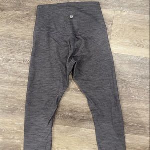 Heathered grey lululemon align leggings size 6